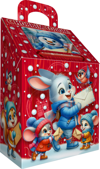 Коробка новогодняя подарочная Письмо желаний, 146х86х225 (+40) мм — изображение 8